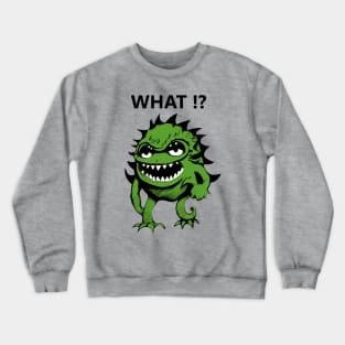 Funny green monster Crewneck Sweatshirt